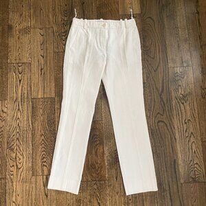 Chloe Phoebe Philo Era Cotton Canvas Moto Panel Trousers Spring 2003 Craie White